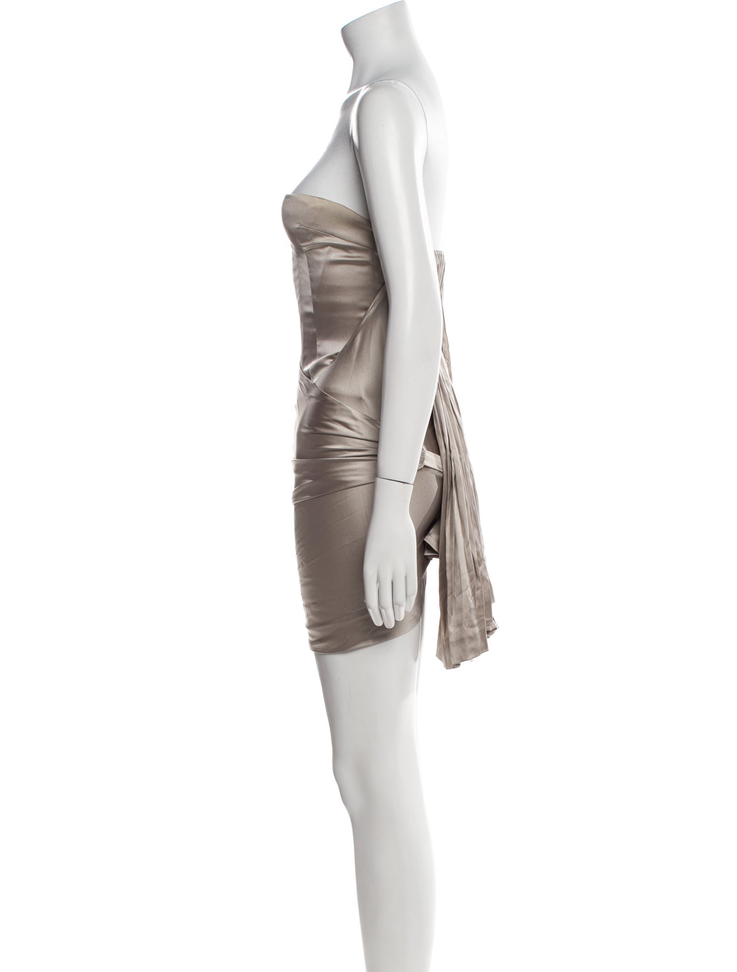 Anna Molinari Strapless Midi Length Dress