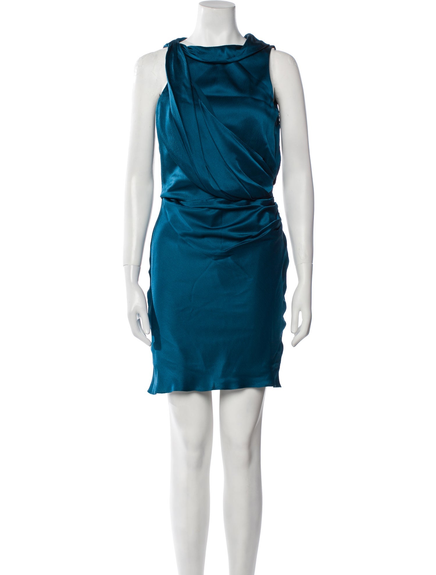 Anna Molinari Silk Knee-Length Dress