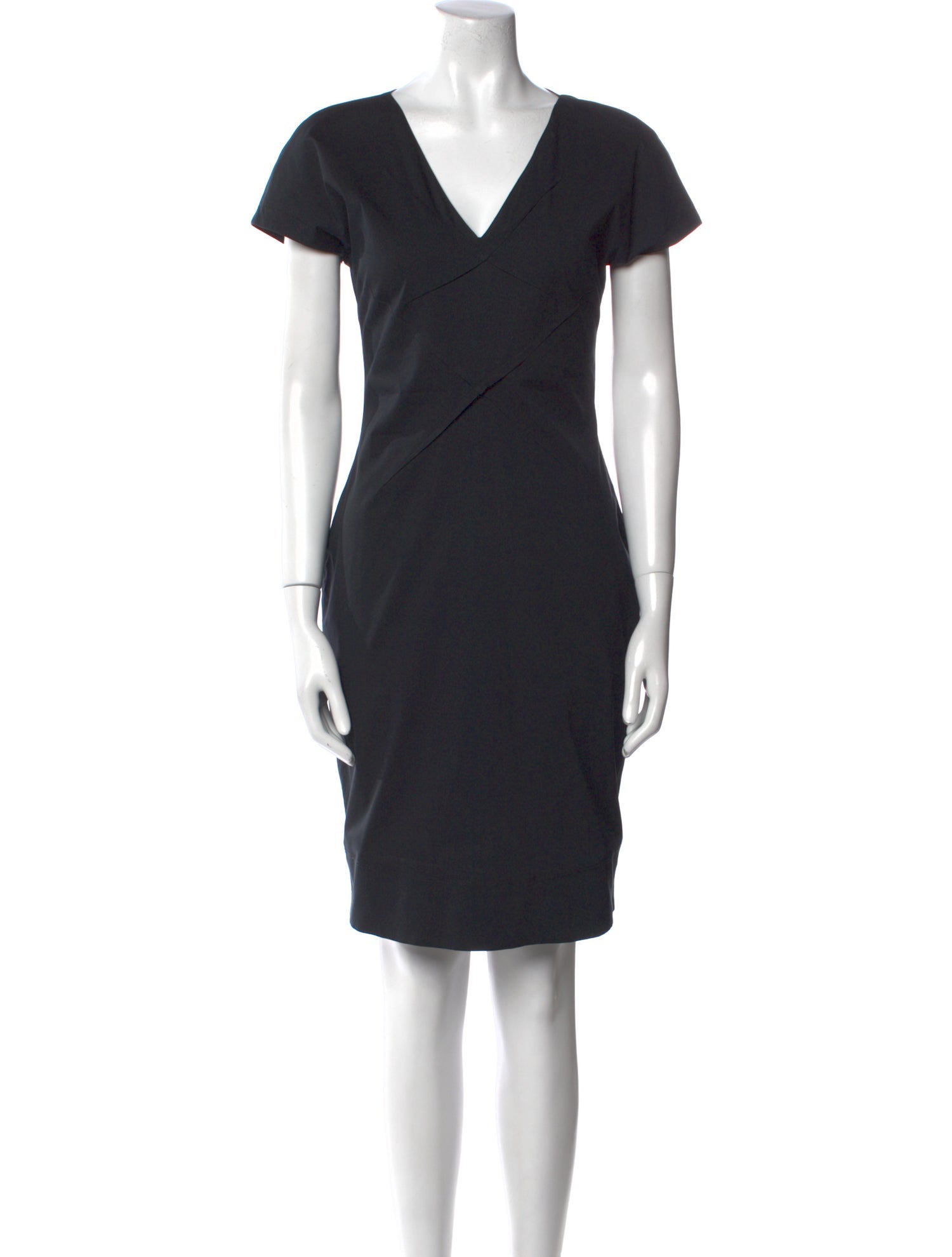 Anna Molinari V-Neck Knee-Length Dress
