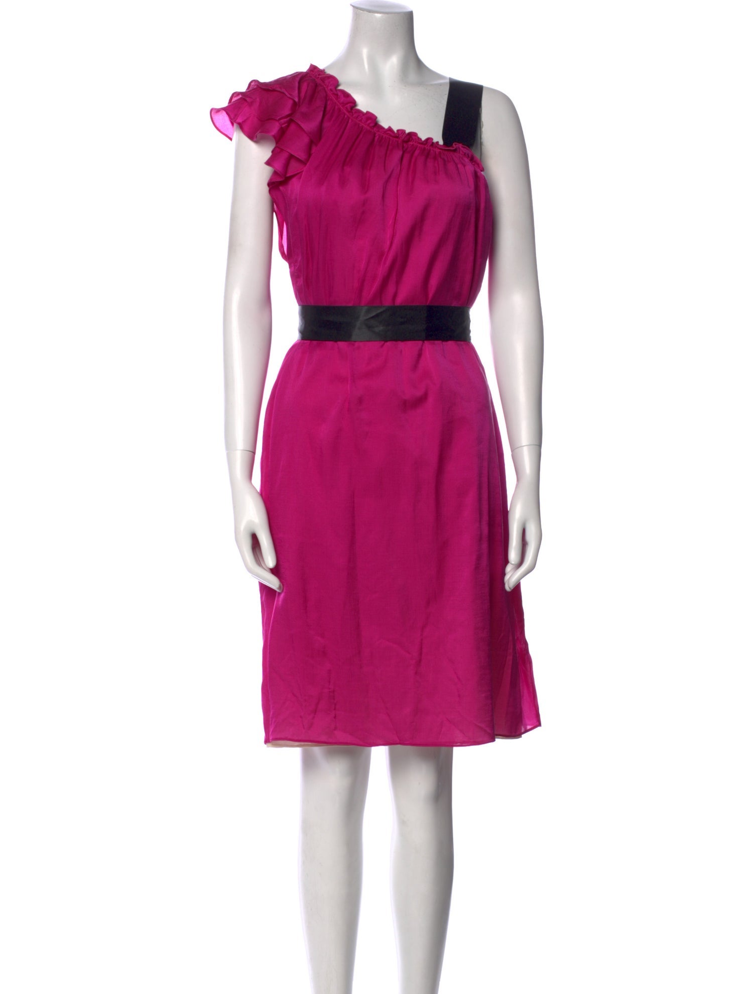 Anna Molinari One-Shoulder Knee-Length Dress