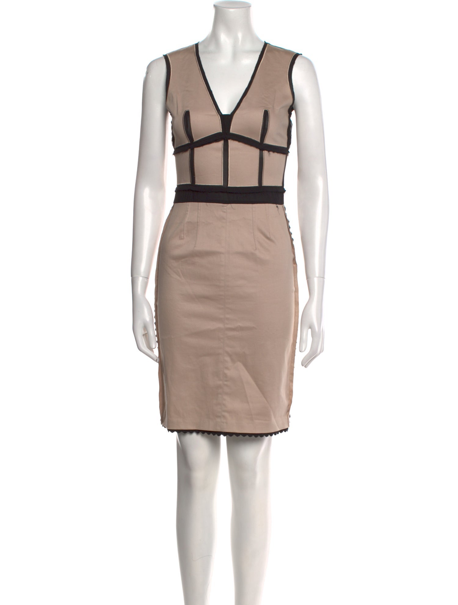 Anna Molinari V-Neck Mini Dress