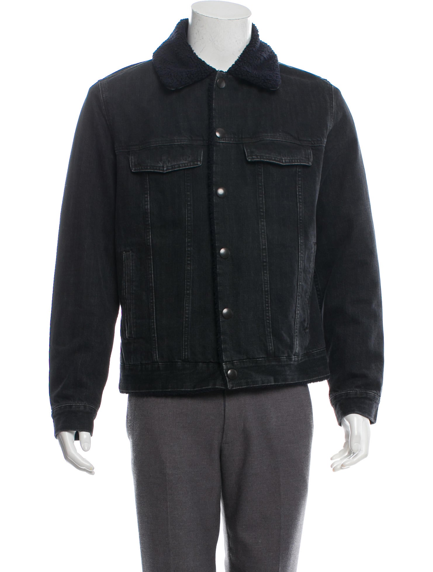 apc black denim jacket