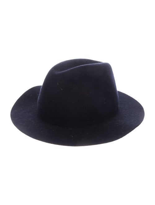 A.p.c. Wool Fedora Hat Navy