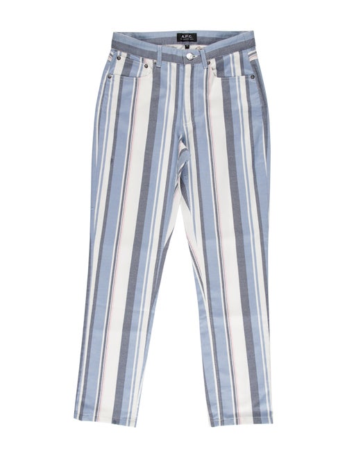 A.p.c. Mid-Rise Straight Leg Jeans Blue