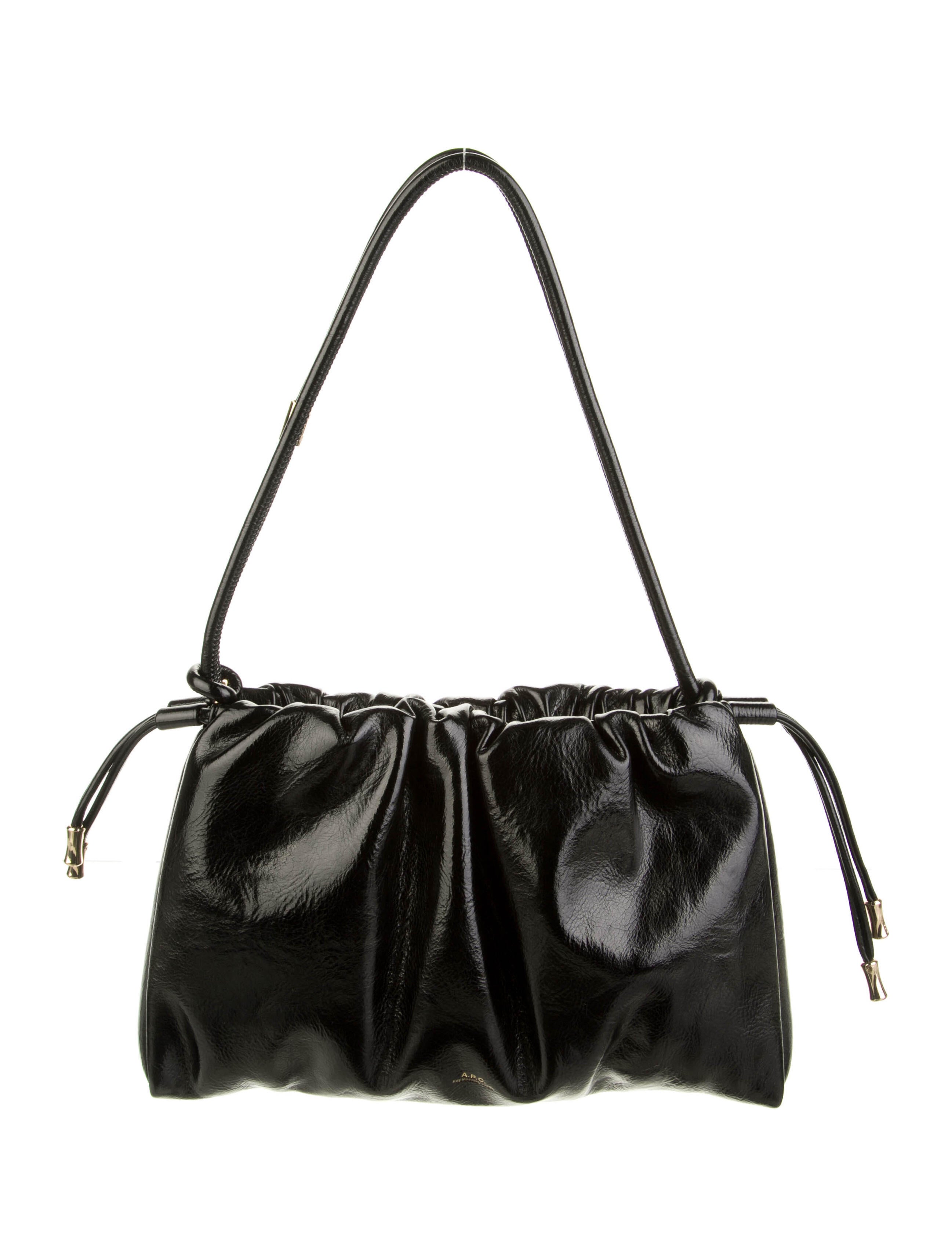 A.P.C. patent leather shoulder bag Black Shoulder Bags, Handbags