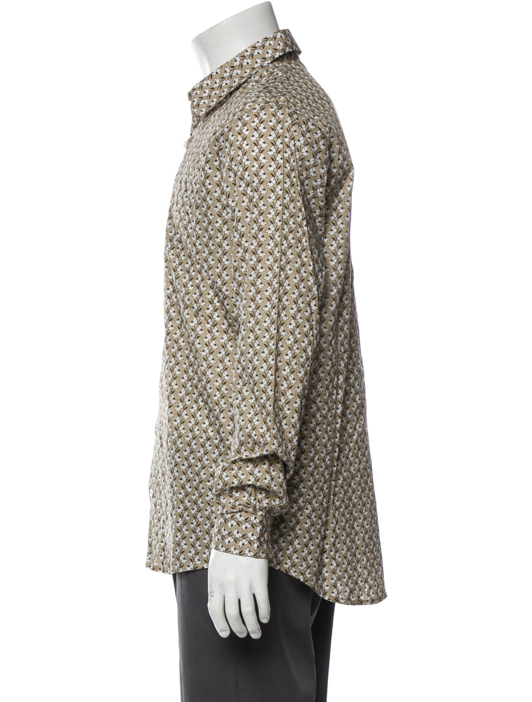 A.P.C. Floral Print Long Sleeve Shirt w/ Tags