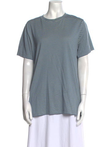 A.p.c. Tops Striped Crew Neck T-Shirt S