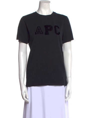 A.p.c. Tops Graphic Print Crew Neck T-Shirt XS