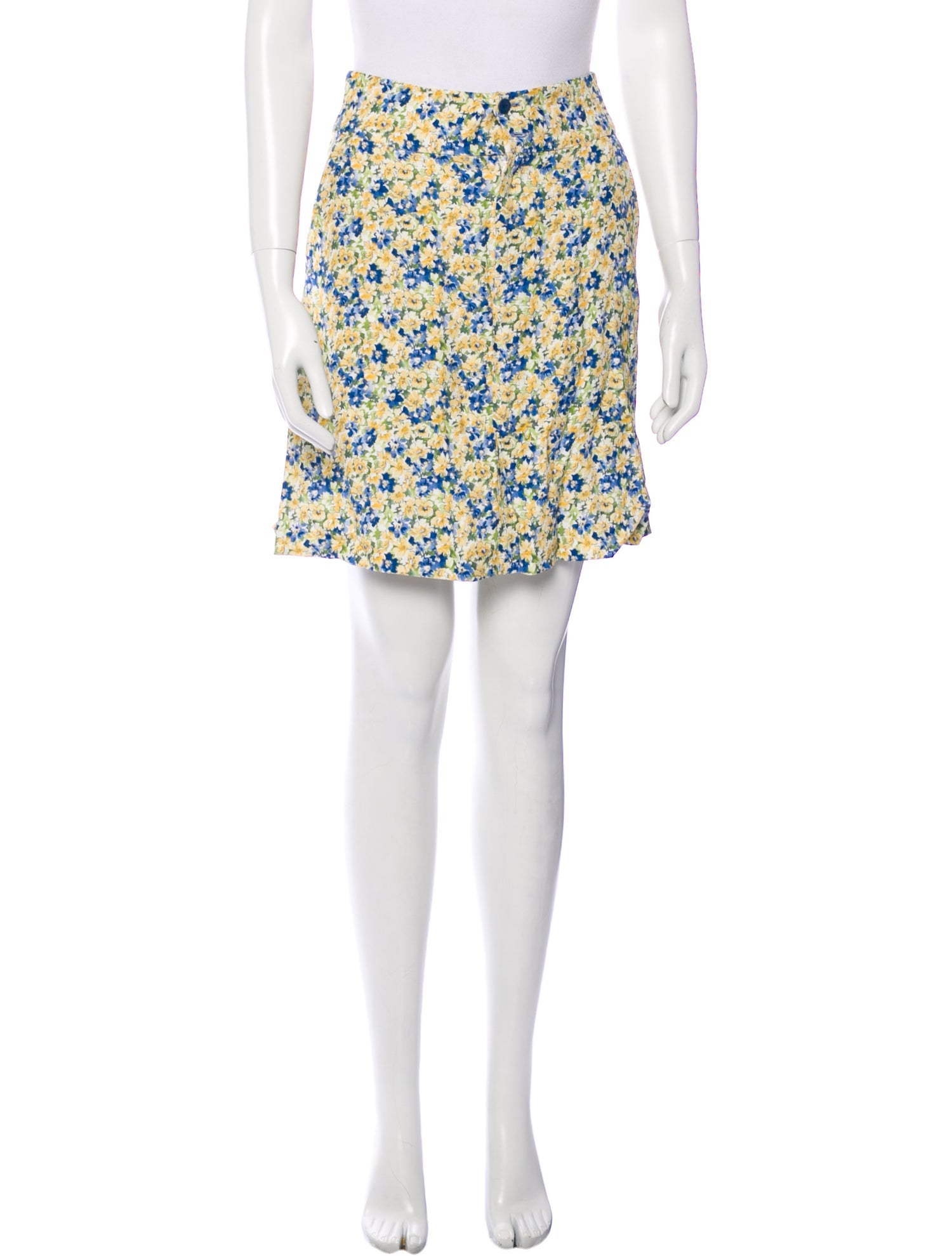 A.P.C. Floral Print Mini Skirt w/ Tags