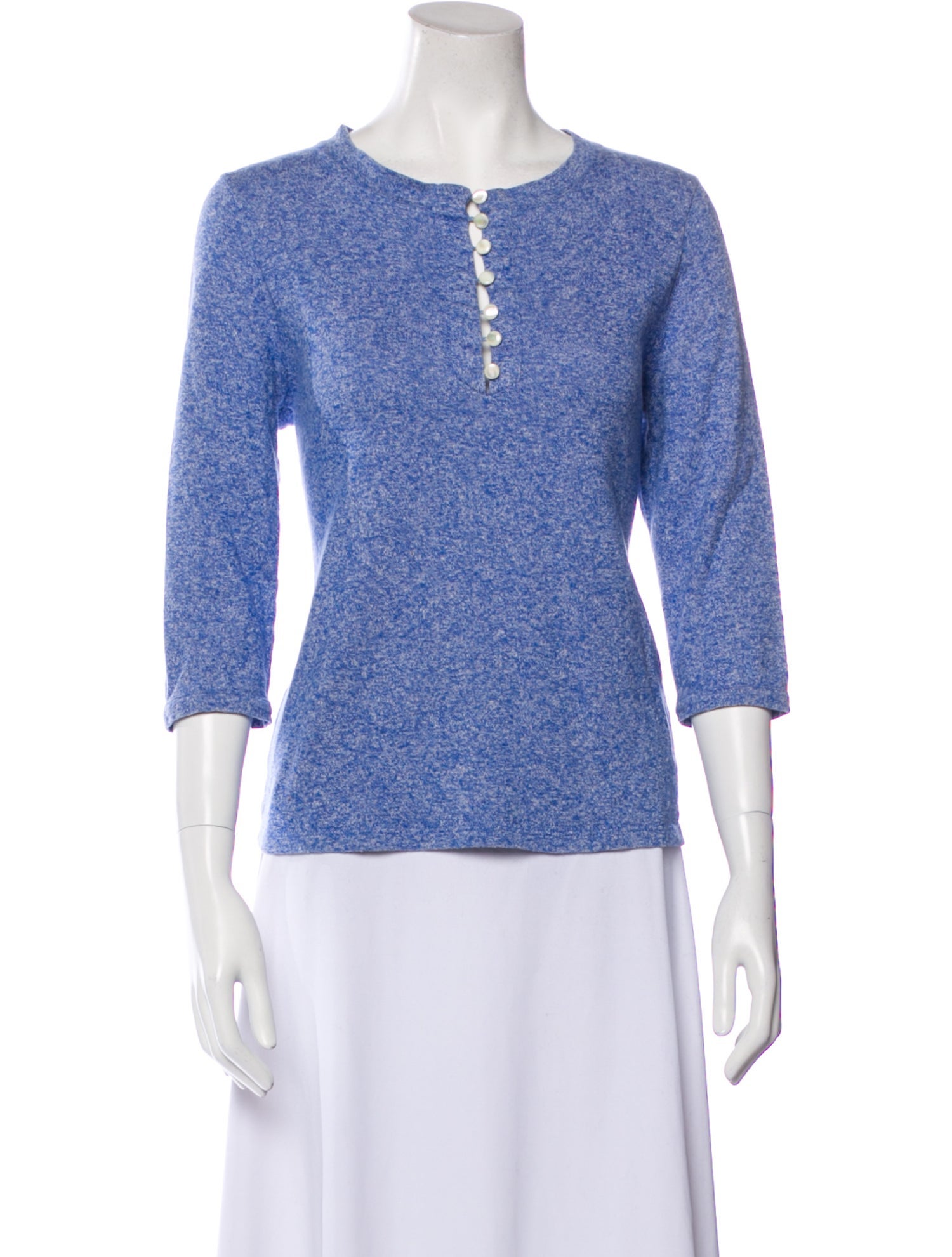 A.P.C. Scoop Neck Three-Quarter Sleeve T-Shirt