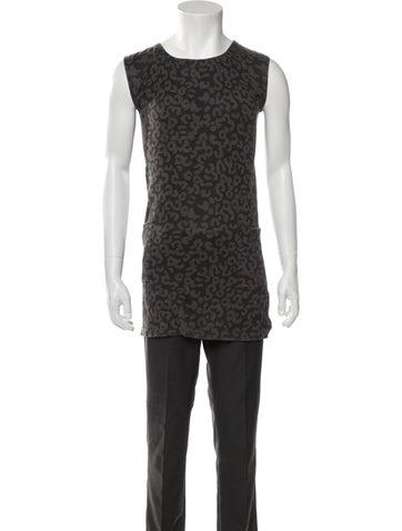 A.p.c. Tops Animal Print Crew Neck Tunic XS