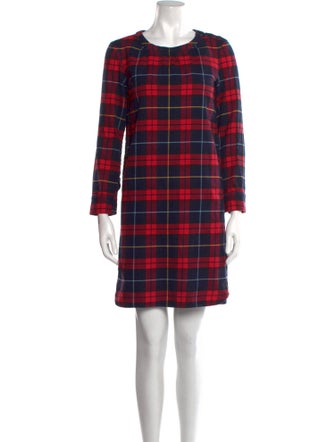 A.P.C. Plaid Print Mini Dress