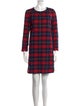 A.P.C. Plaid Print Mini Dress