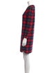 A.P.C. Plaid Print Mini Dress