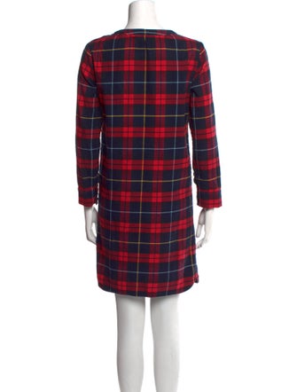 A.P.C. Plaid Print Mini Dress