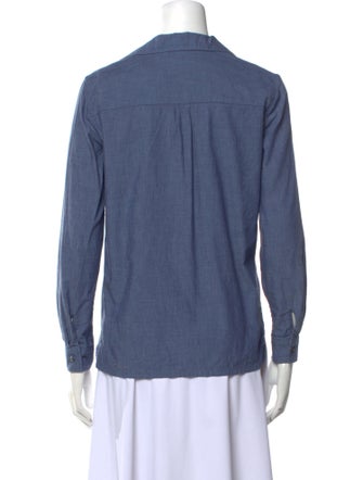 A.P.C. V-Neck Long Sleeve Polo