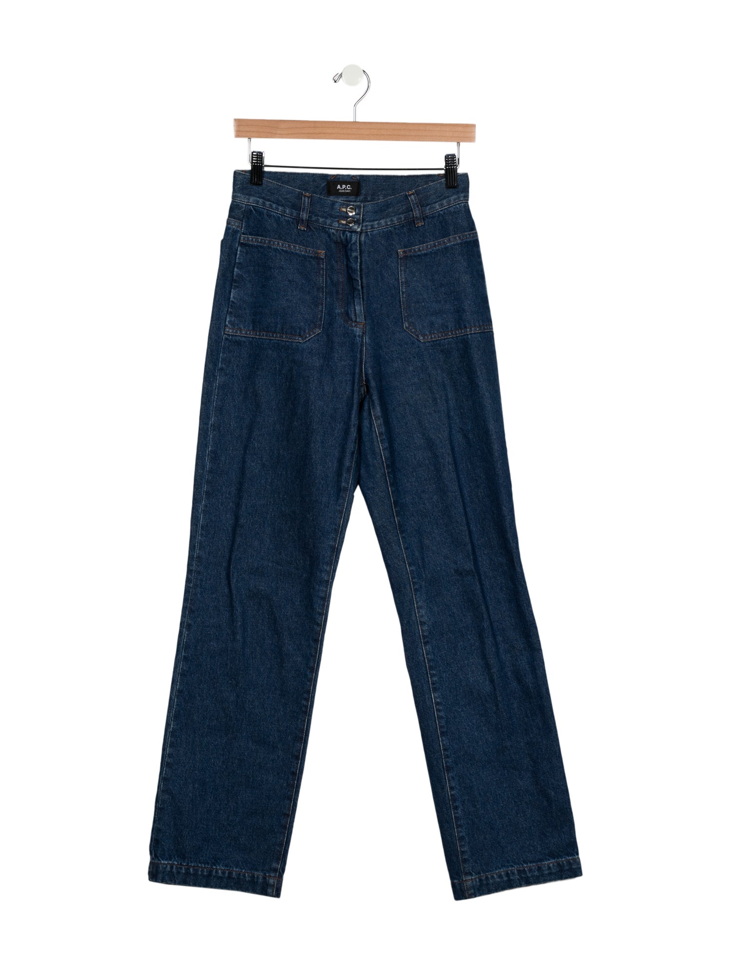 A.P.C. High-Rise Straight Leg Jeans