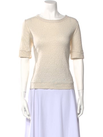 A.p.c. Tops Bateau Neckline Short Sleeve T-Shirt M