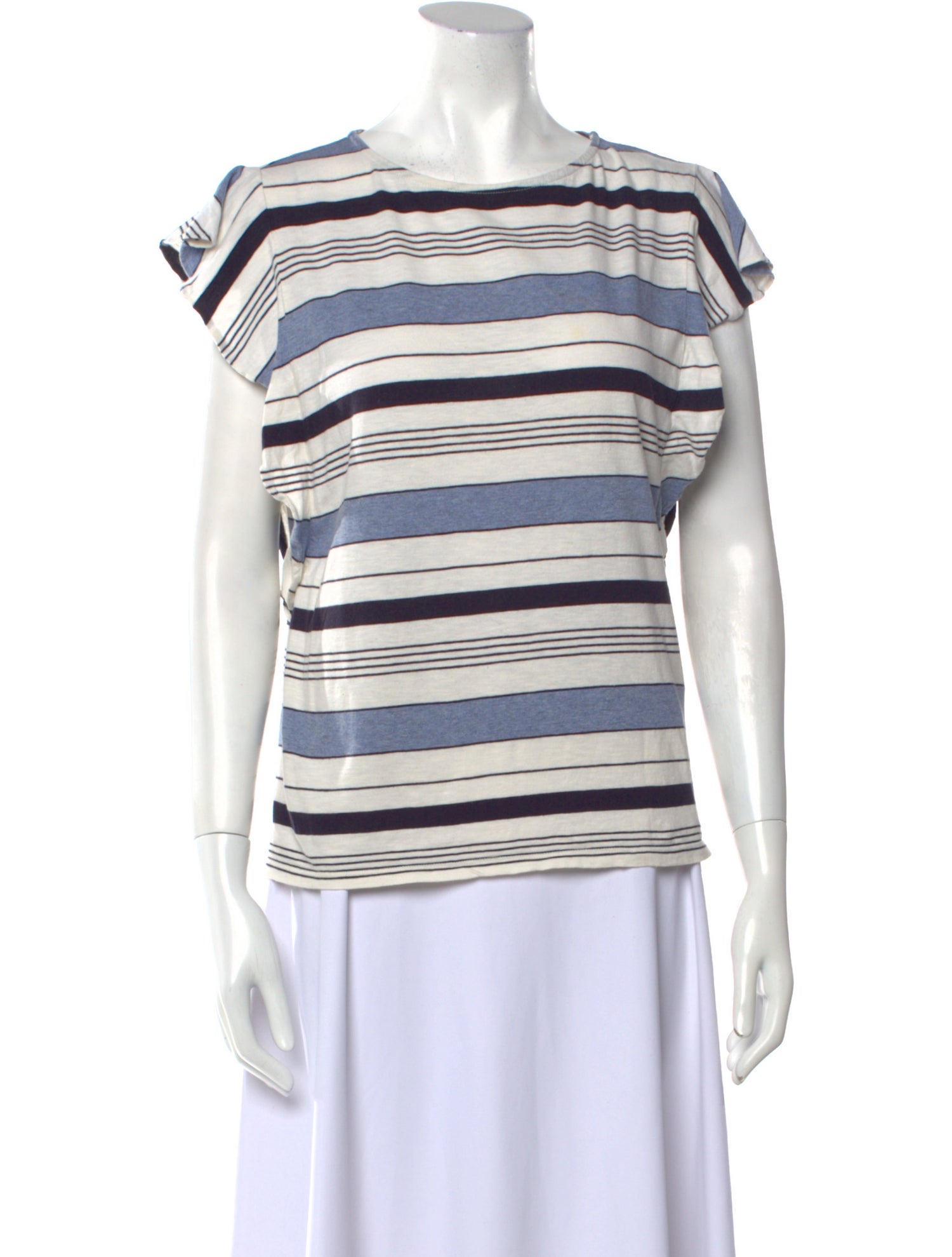 A.P.C. Striped Crew Neck Top