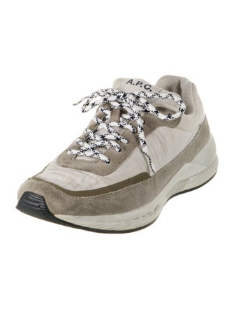 A.P.C. Colorblock Pattern Athletic Sneakers