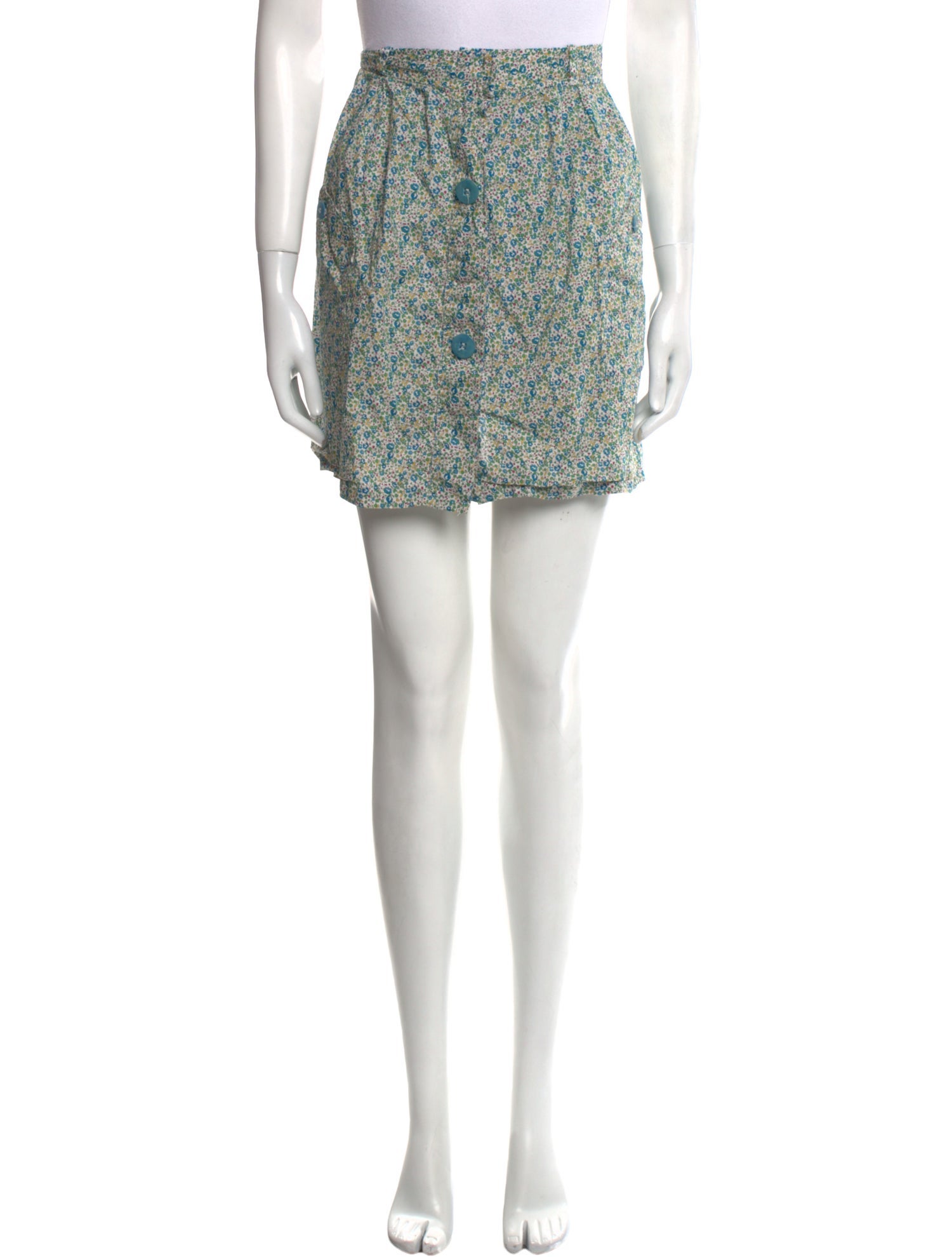 A.P.C. Floral Print Mini Skirt