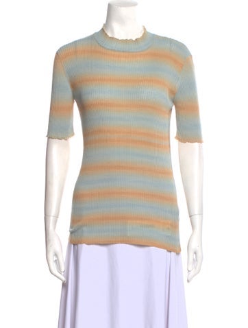 A.p.c. Knitwear Striped Crew Neck Sweater L