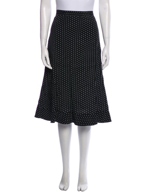 A.P.C. Satin Knee-Length Skirt