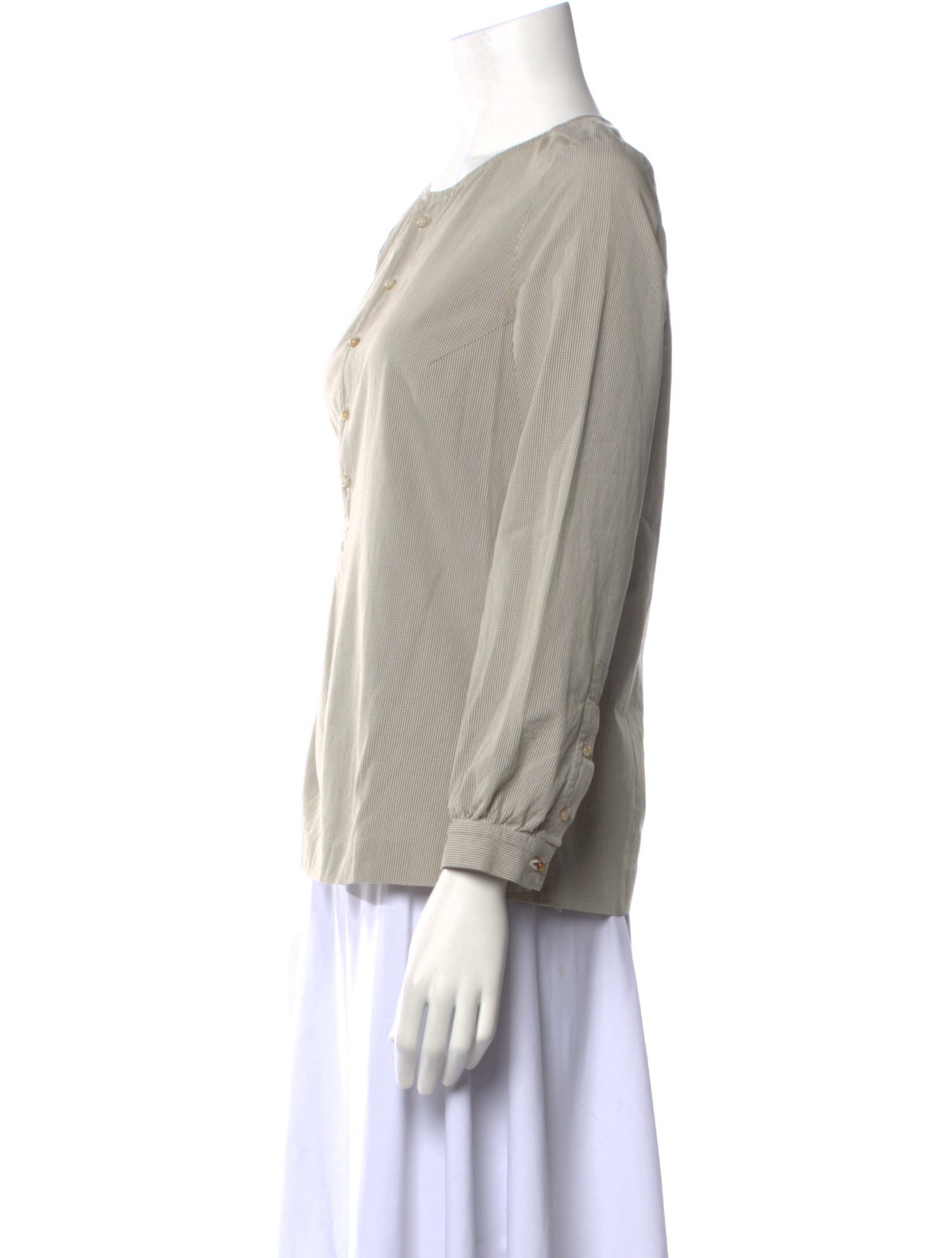 A.P.C. Striped Crew Neck Blouse