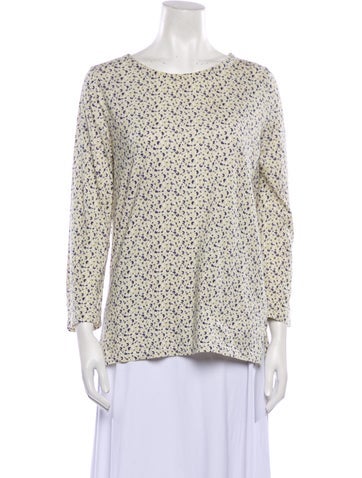 A.p.c. Tops Printed Bateau Neckline Blouse S
