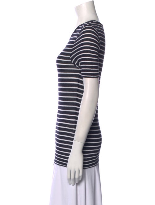 A.P.C. Striped Scoop Neck T-Shirt