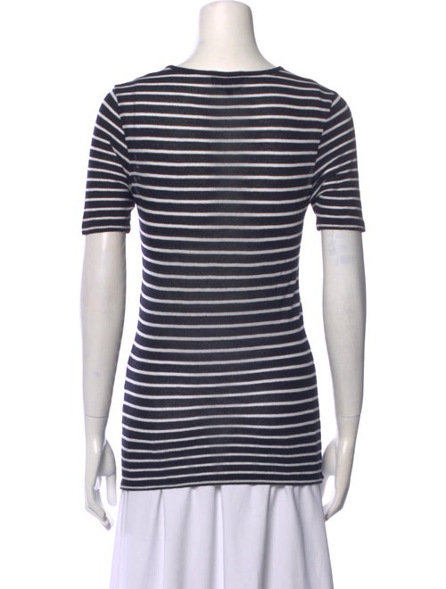 A.P.C. Striped Scoop Neck T-Shirt