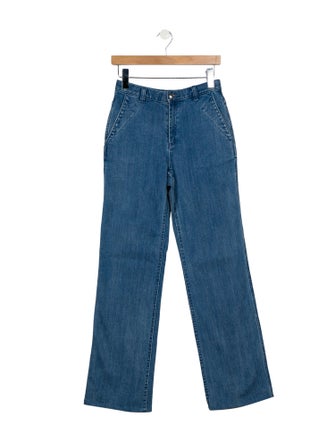 A.P.C. Mid-Rise Wide Leg Jeans