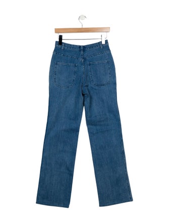 A.P.C. Mid-Rise Wide Leg Jeans