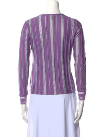 A.P.C. Striped Crew Neck Blouse