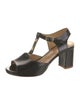 A.P.C. Leather T-Strap Sandals