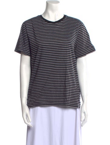 A.p.c. Tops Striped Crew Neck T-Shirt S