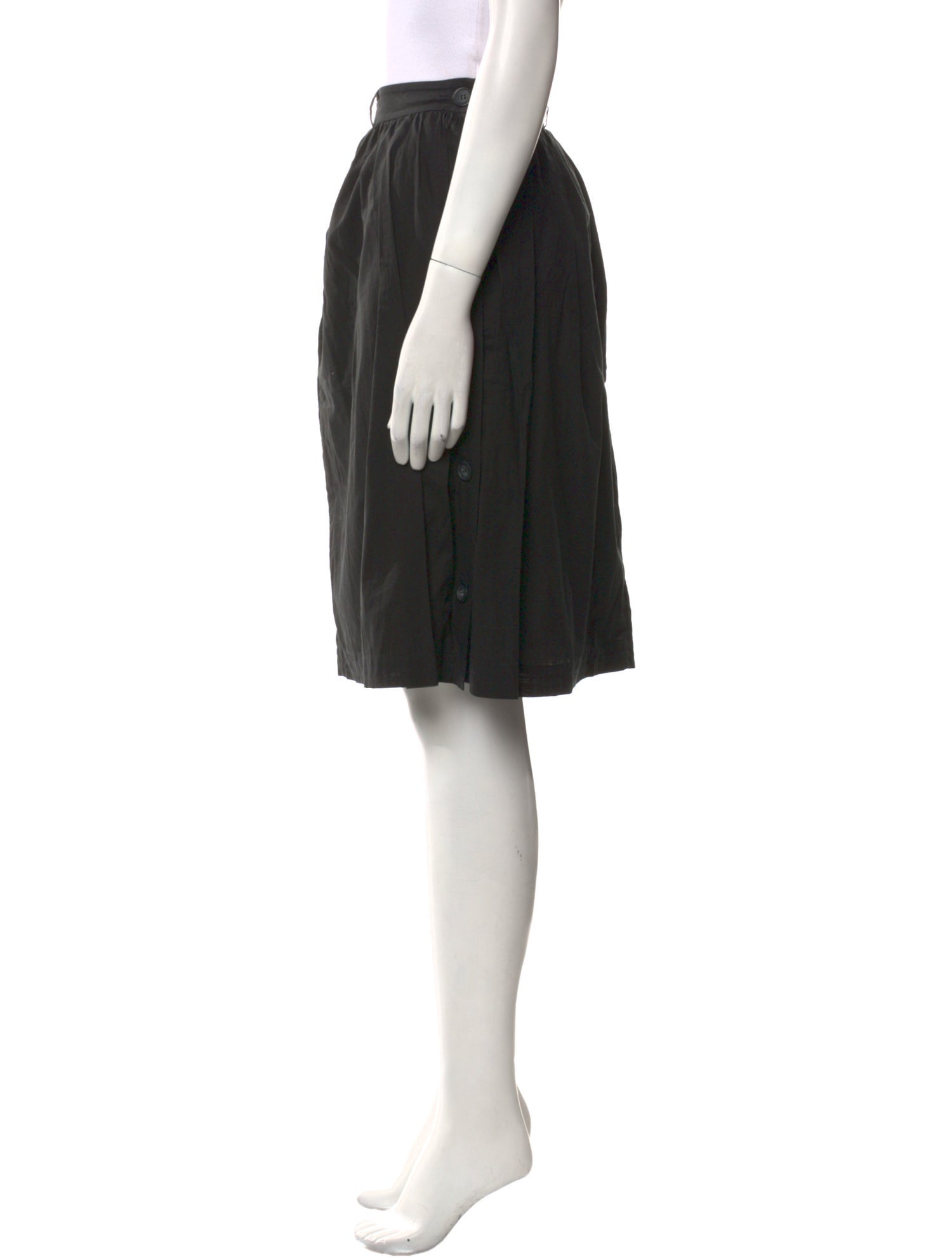 A.P.C. Pleated Accents Knee-Length Skirt