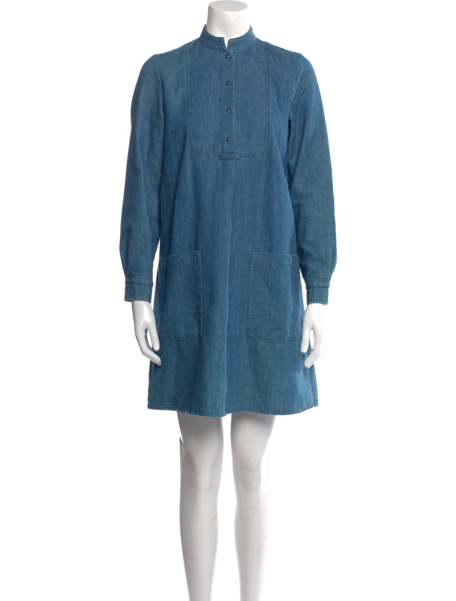 A.P.C. Mock Neck Mini Dress