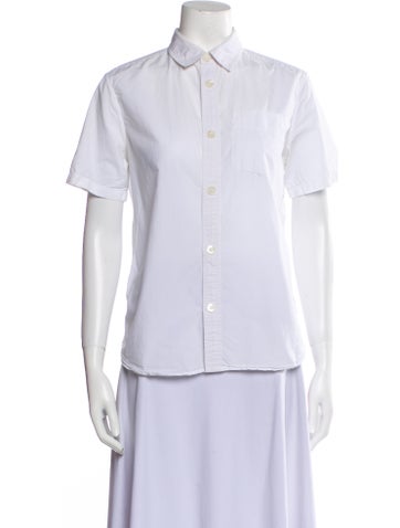 A.p.c. Tops Short Sleeve Button-Up Top Us2, Fr34 | XS