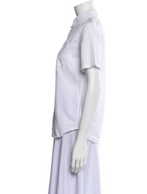 A.P.C. Short Sleeve Button-Up Top