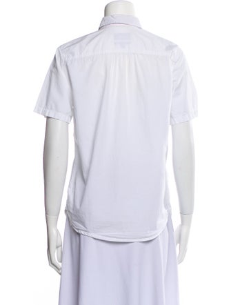 A.P.C. Short Sleeve Button-Up Top