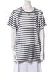 A.P.C. Striped Scoop Neck T-Shirt