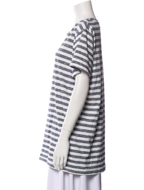 A.P.C. Striped Scoop Neck T-Shirt