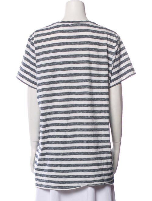 A.P.C. Striped Scoop Neck T-Shirt