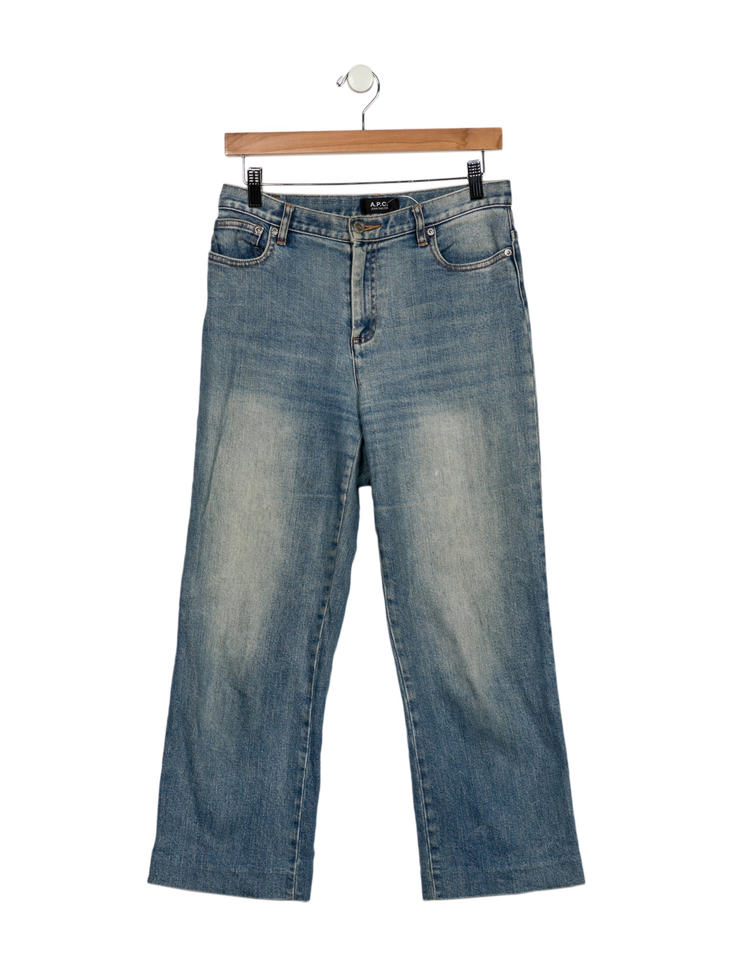 A.P.C. Mid-Rise Wide Leg Jeans