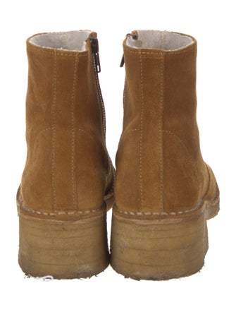 A.P.C. Suede Whipstitch Trim Boots