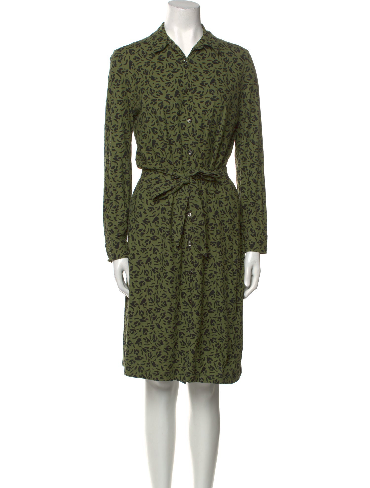 A.P.C. Floral Print Knee-Length Dress