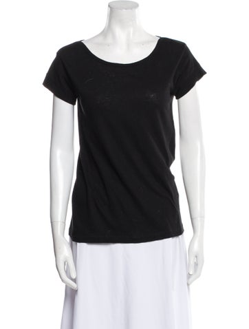 A.p.c. Tops Scoop Neck Short Sleeve T-Shirt XS