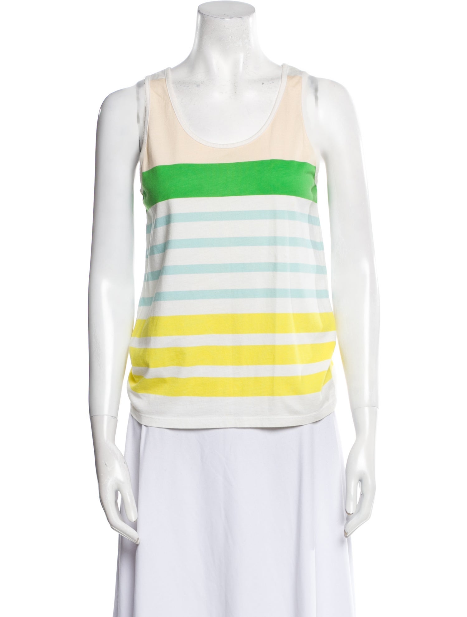 A.P.C. Striped Scoop Neck Top