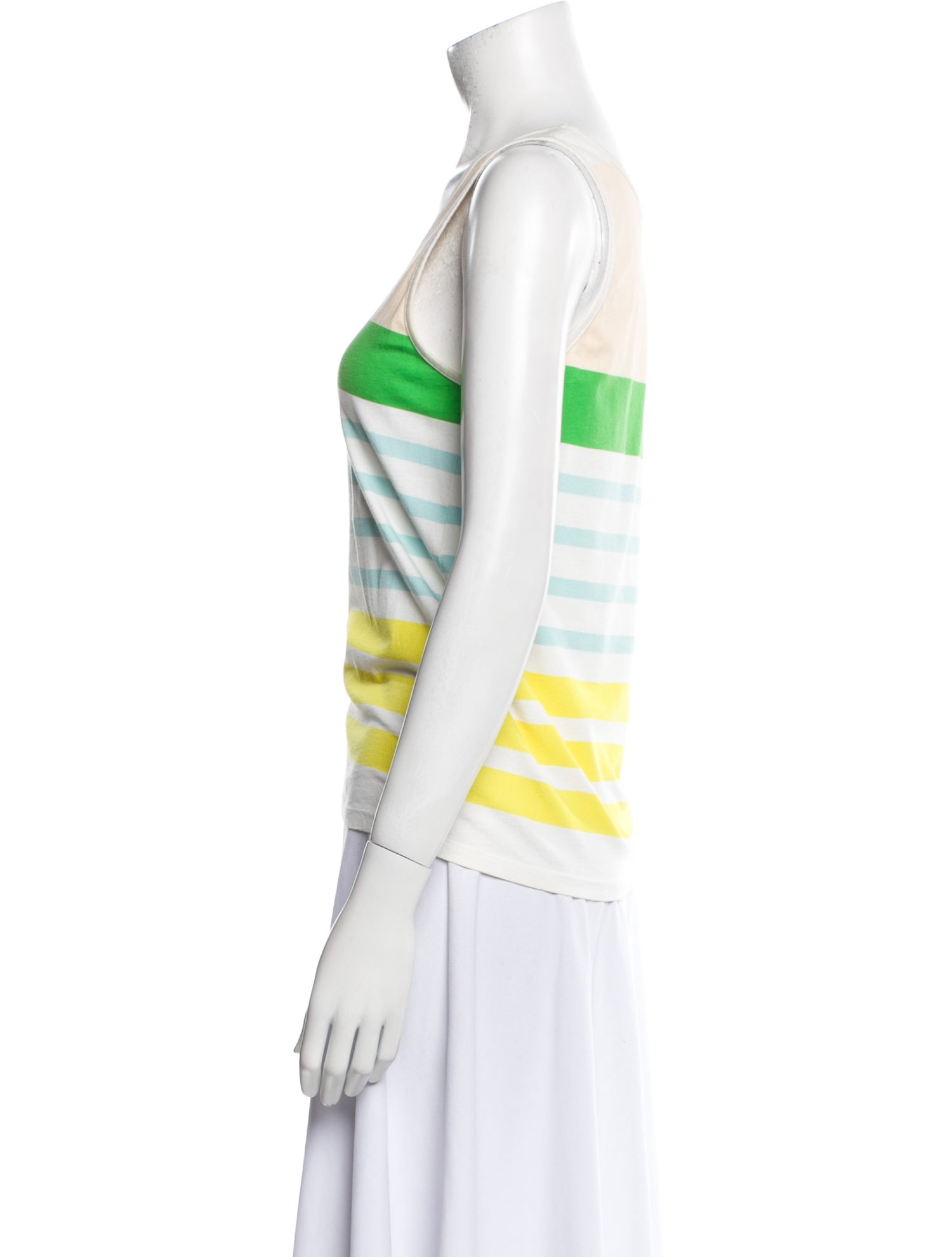 A.P.C. Striped Scoop Neck Top